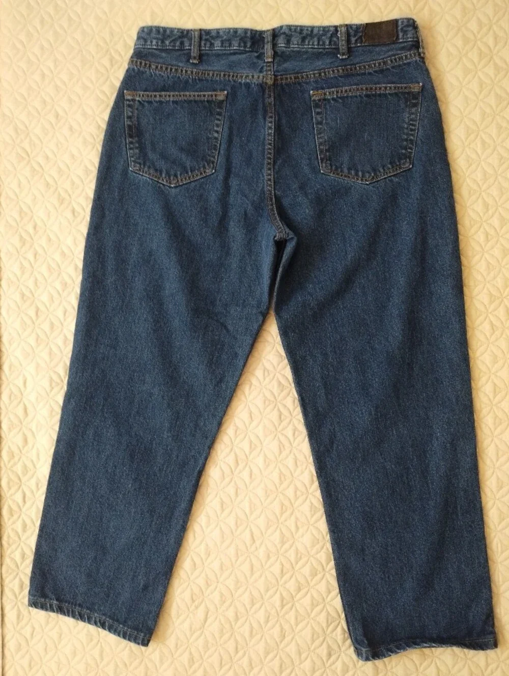 Lands End 90s Vintage Relaxed Fit Jeans Dark Wash